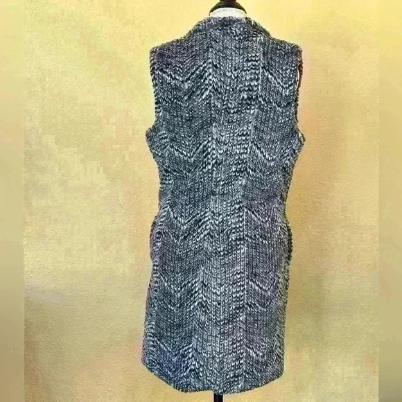 Pandemonium Seattle “Mandarin” Reversible Faux Fur Long Vest Size Medium NWOT! - Picture 6 of 11